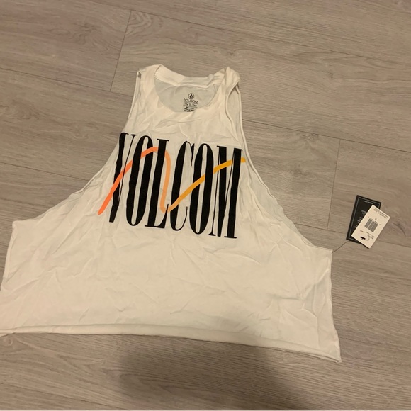 Volcom White Tank Top - Picture 2 of 3